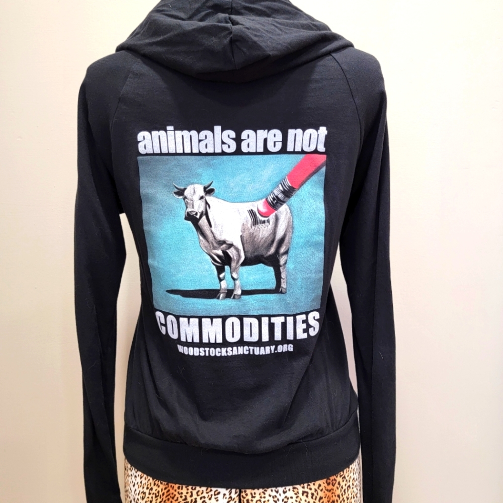 Vegan Animal Lovers Hoodie Woodstock NY Sanctuary